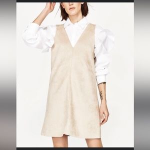 Zara Suede Effect Sleeveless Tank Dress